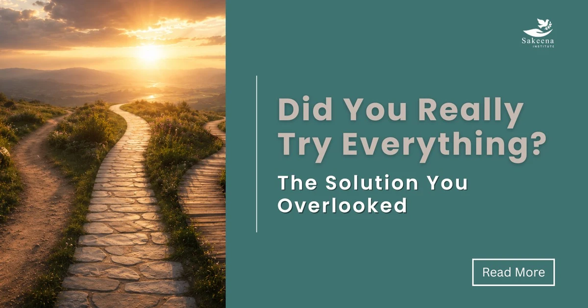 Did you really try everything? The Solution You Overlooked
